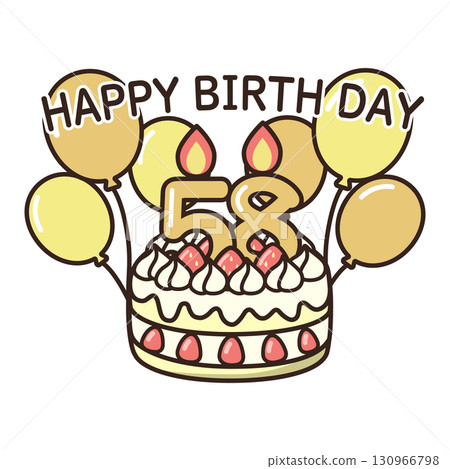 birthday cake	 130966798