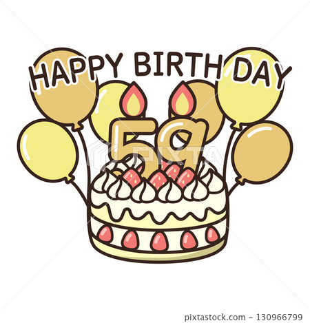 birthday cake	 130966799