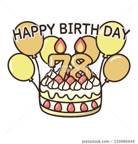 birthday cake	 130966848