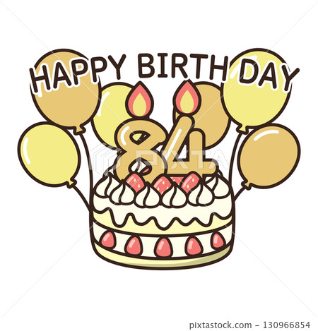 birthday cake	 130966854