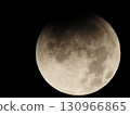 The moon floating in the night sky (full moon 3) A few minutes have passed since the total lunar eclipse 130966865