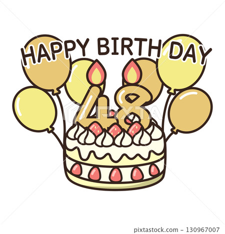 birthday cake	 130967007