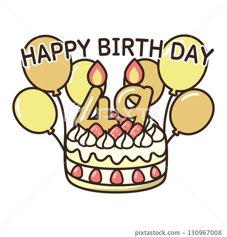 birthday cake	 130967008