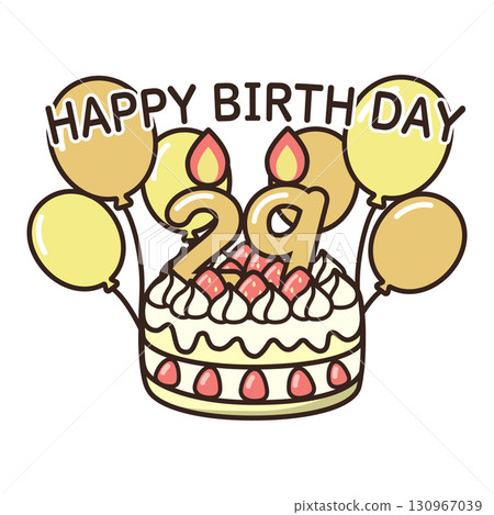 birthday cake	 130967039
