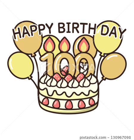 birthday cake	 130967098