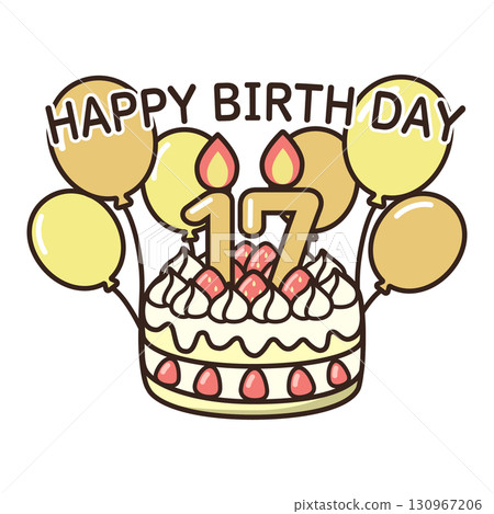 birthday cake	 130967206