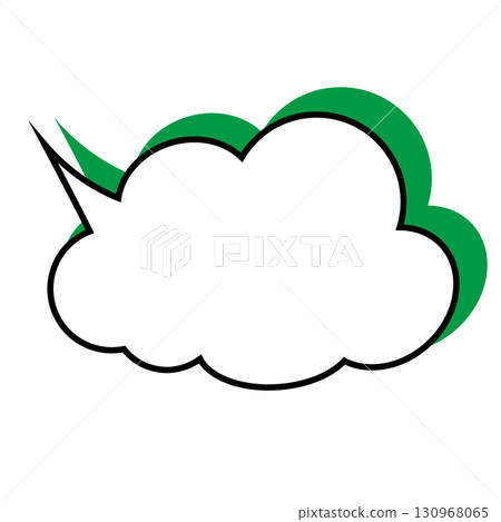 簡單的語音氣泡圖-蓬鬆 130968065