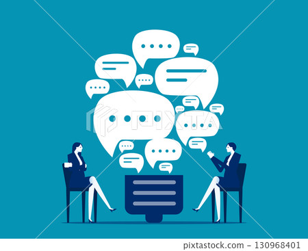 Brainstorming. Idea sharing to find a solution 130968401