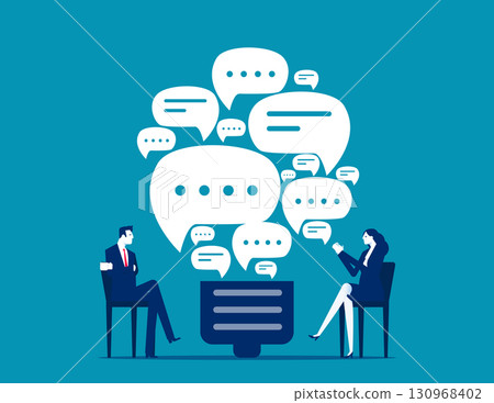 Brainstorming. Idea sharing to find a solution 130968402