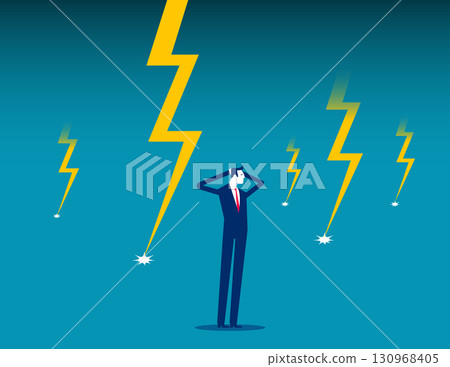 Businessman in crisis stock 130968405