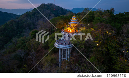 Aerial view of scenery Khao Rang viewpoint at twilight. 130968558
