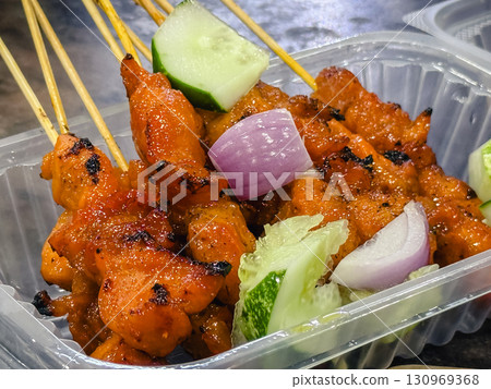 Satay Malaysian Street Food Yakitori Satay Malaysian Street Food Yakitori 130969368