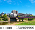 Hirose River and Atago Bridge (Sendai City, Miyagi Prefecture) 130969900
