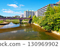 Hirose River and Atago Bridge (Sendai City, Miyagi Prefecture) 130969902