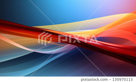 Elegant, futuristic color blend in abstract backdrop 130970113