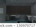 restaurant, interior visualization, 3D illustration 130970717