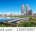Sendai City Streetscape (Lower Hirose River Basin, Koriyama Weir) [Sendai City, Miyagi Prefecture] 130970907