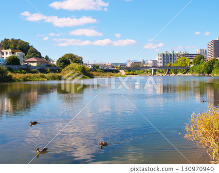 Sendai City Streetscape (Lower Hirose River Basin) [Sendai City, Miyagi Prefecture] 130970940