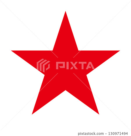 Red star mark 130971494