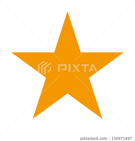 Orange star mark 130971497