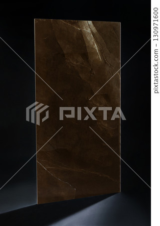 Wallpaper background with grey marble texture with cracks. White veins on the stone. Texture of marble. 130971600