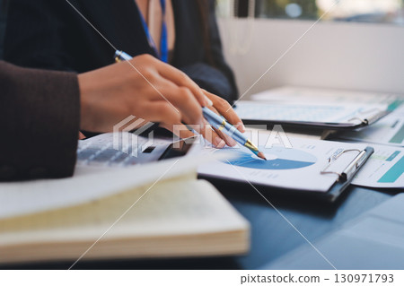 Success, audience with an applause and in a business meeting at work with a lens flare together. Achievement or celebration, motivation and businesspeople clapping hands for good news or support 130971793