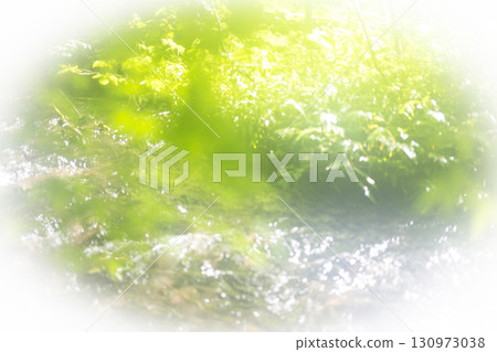 倒映在水面上的鮮綠，充滿環保氣息的景象：大山木澤峽谷 130973038