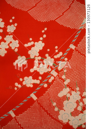 Antique kimono fabric 130973126