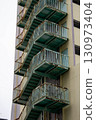 Emergency stairs in a building 130973404