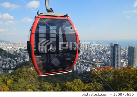索道纜車(兵庫縣神戶市中央區神戶布引香草園) 索道纜車(兵庫縣神戶市中央區神戶布引香草園) 130973690