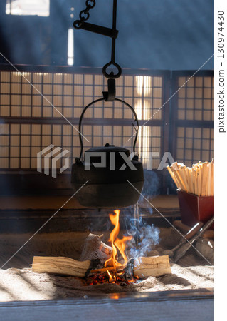 [Irori materials] Irori at Wakihonjin Okutani in Tsumago-juku [Nagano Prefecture] 130974430