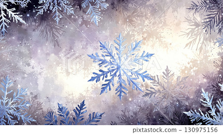Abstract snowflake modern design 130975156