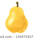 Yellow pear illustration 130975837