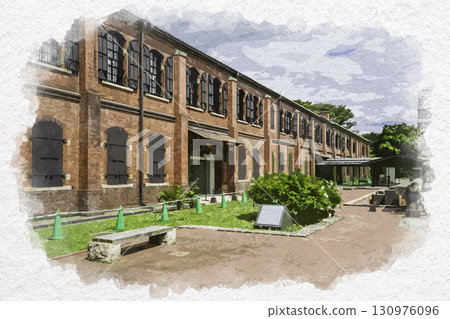 Watercolor style, Ishikawa Prefectural Museum of History, Ishikawa Red Brick Museum, Kanazawa City, Ishikawa Prefecture 130976096