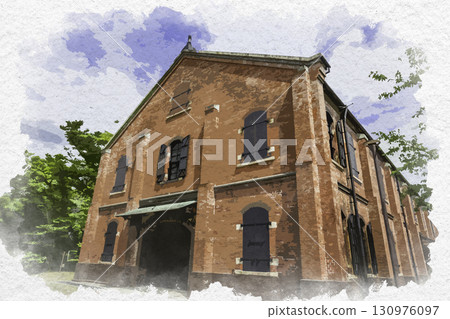 Watercolor style, Ishikawa Prefectural Museum of History, Ishikawa Red Brick Museum, Kanazawa City, Ishikawa Prefecture 130976097