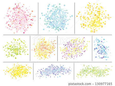 Colorful pastel splash set of 10 Colorful pastel splash set of 10 130977165