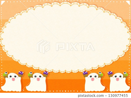 想要吃糖果的鬼魂的風景畫框 130977455