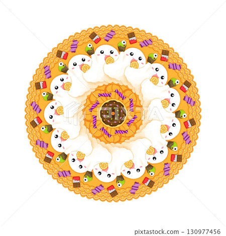 Mandala of ghosts who want to eat sweets 130977456