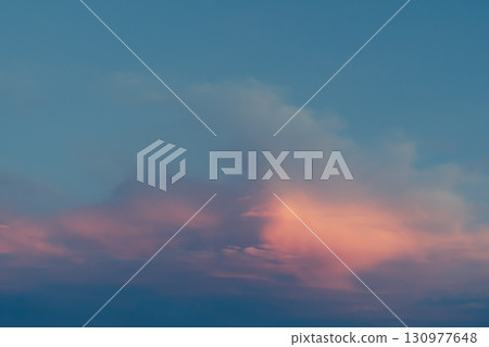 藍天與晚霞 a-4 添加暖色 130977648