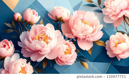 A lovely bouquet of pink tulips and roses symbolizes spring love and natural beauty 130977751