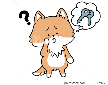 Shiba Inu who lost his keys 130977927