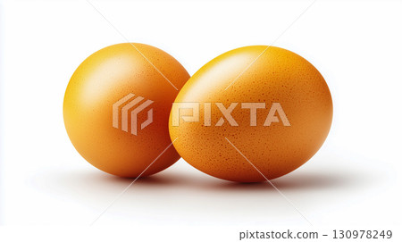 蛋（赤玉）放在白色背景上 130978249