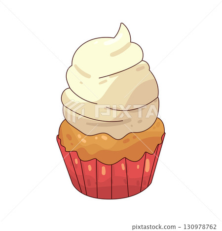illustration of cupcake illustration of cupcake 130978762