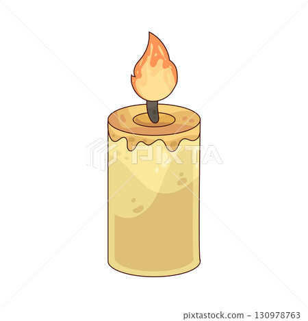 illustration of candle illustration of candle 130978763
