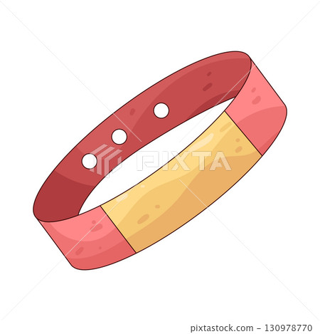 illustration of wristband illustration of wristband 130978770