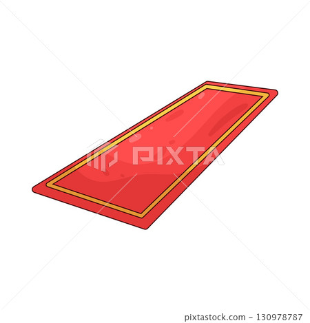 illustration of red carpet 130978787