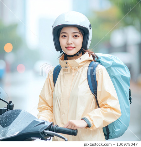 delivery, parcel, courier, express, shipping, doorstep, food delivery, fast delivery, motorbike, rider, order, logistics, dispatch,  package, shipping box, delivery man, tracking, home delivery, servi 130979047