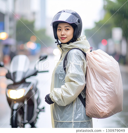 delivery, parcel, courier, express, shipping, doorstep, food delivery, fast delivery, motorbike, rider, order, logistics, dispatch,  package, shipping box, delivery man, tracking, home delivery, servi 130979049