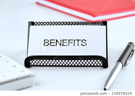 The concept word BENEFITS. Business concept The concept word BENEFITS. Business concept 130979329