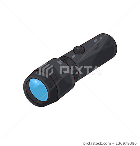 illustration of flashlight  130979386
